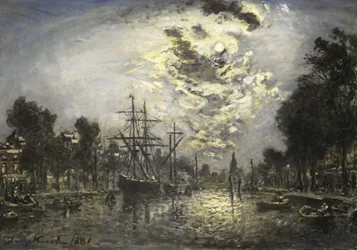 Rotterdam in het Maanlicht
