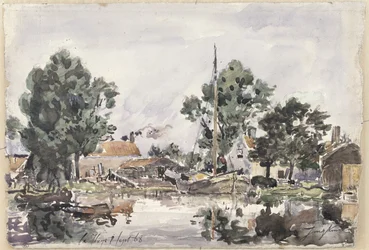 Een kanaal in Den Haag, 1868