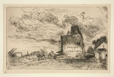 Démolitions de la Rue des Francs-Bourgeois Saint-Marcel (Sloop aan de Rue des Francs-Bourgeois Saint-Marcel)