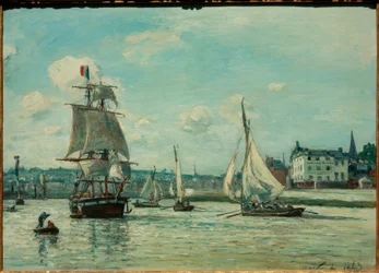 Ingang van de haven van Honfleur