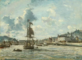 Toegang tot de haven van Honfleur