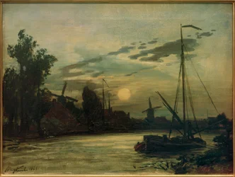Landschap in de avond