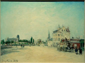 Postkoets op de Faubourg St. Jacques