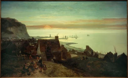 Zonsondergang bij St. Valéry-en-Caux