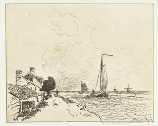 Twee zeilschepen