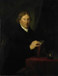 Portret van Gerrit van der Pot, Heer van Groeneveld, Kunstverzamelaar in Rotterdam