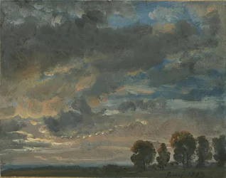 Wolken in de avond