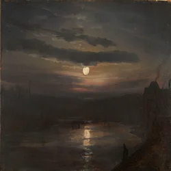 Maanlicht over de Elbe
