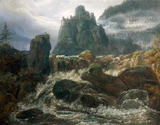 Romantische ruïnes met stroom