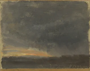 Stormwolken met regen