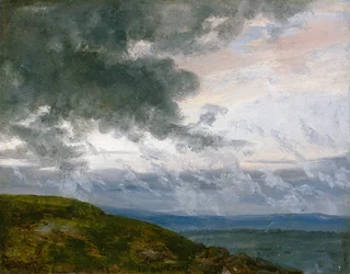Studie van drijvende wolken
