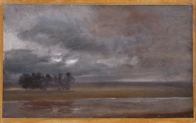 De Elbe in de regen