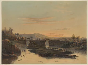 Gezicht op de omgeving van Batavia