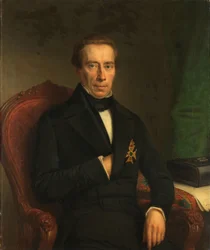 Portret van Johan Rudolf Thorbecke, Minister van Staat en Minister van Binnenlandse Zaken