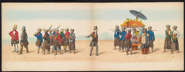 Maskerade van de Delftse studenten, 1857 (plaat 5)