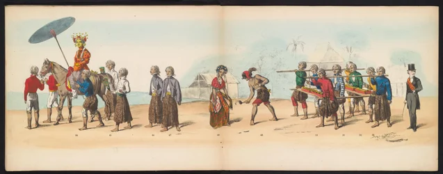 Maskerade van de Delftse studenten, 1857 (plaat 6)