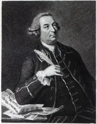Portret van John Christopher Smith (1712-95), musicus en amanuensis van Handel