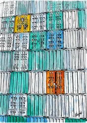 Ontdekking van kleurrijke containers