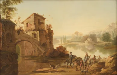 Landschap in Italiaanse stijl