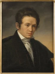 Portret van de dichter Karl August Nicander (1799-1839)