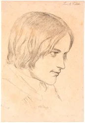 Portret van de schilder Lorenz Frølich (1820-1908)