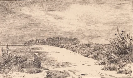 Bij Himlingøje, winterlandschap