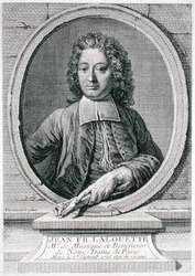 Jean Francois Lalouette (1651-1728) gegraveerd door Jacques-Nicolas Tardieu