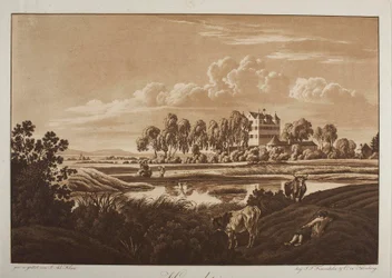 Gezicht op kasteel Hummelstein bij Neurenberg