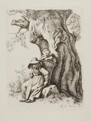 Voor het nieuwe jaar 1820. Boerin met een kind