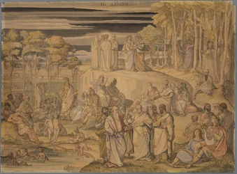 Dante in het voorgeborchte, of de verblijfplaats van goede zielen, maar ongedoopte mensen. Hier ontmoet hij de grote geesten uit de oudheid en de onschuldige kinderen