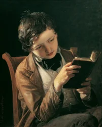 Lezende jongen