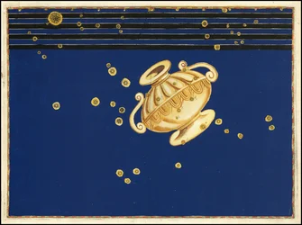 1624 kaart van het sterrenbeeld Krater door Johann Bayer