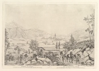 Landelijk Landschap, Radstadt am Tauren, begin 19e eeuw