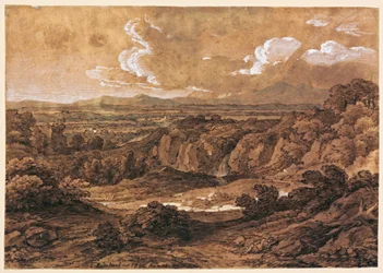 Rotsachtig boslandschap