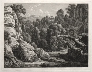 Heroïsch Landschap: Landschap met de Verzoeking van Christus