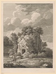 Landschap - Sepolcro a Falerium Cittae Etruscum