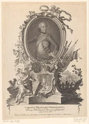 Portret van Karel Willem Ferdinand van Brunswijk-Wolfenbüttel