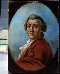 Portret van de dichter Alexander Sumarokov (1717-1777)