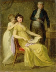 Schets voor een Groepsportret van de Loehr Bankiersfamilie, c.1801-02