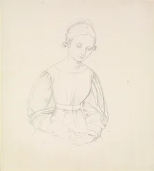 Portret van de vrouw van de kunstenaar, Nina, ca. 1830
