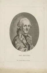 Portret van de componist Niccolò Piccinni 1728-1800, ca. 1790