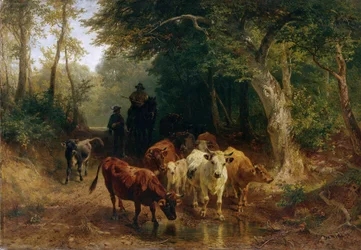 Terugkeer van de kudde in de herfst