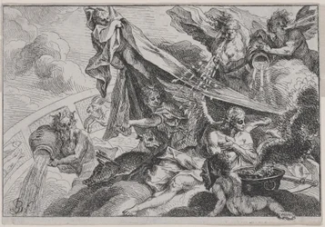 Allegorie van de winter met Diana de jageres