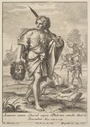 David met het Hoofd van Goliath