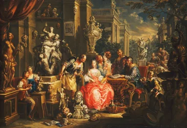 Een allegorie van de beeldende kunsten