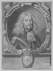 Ludwig VI, landgraaf van Hessen-Darmstadt, gegraveerd door Bartholomaus Kilian II, 1678