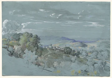 De heuvels van Umbrië bij Perugia, 1830-1832