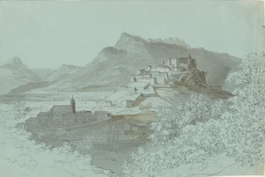 Uitzicht op Salzburg, 1820s