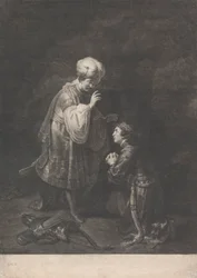 Absaloms onderwerping aan zijn vader, koning David