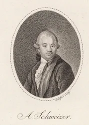 Portret van de componist Anton Schweitzer